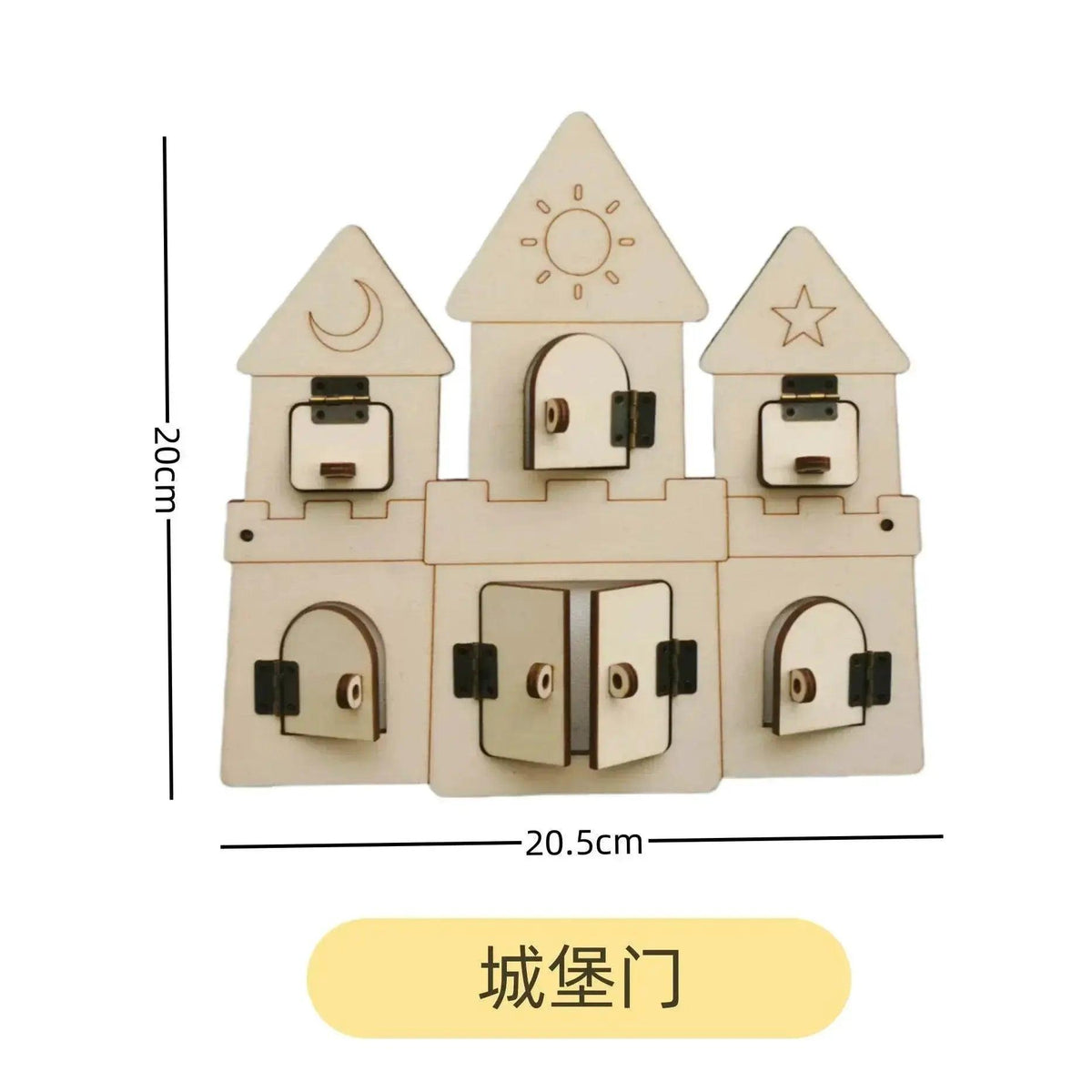  Montessori Busy Board DIY Wooden Kit For Toddlers Castle Bulldozer Helicopter Early Learning -  ToylandEU™