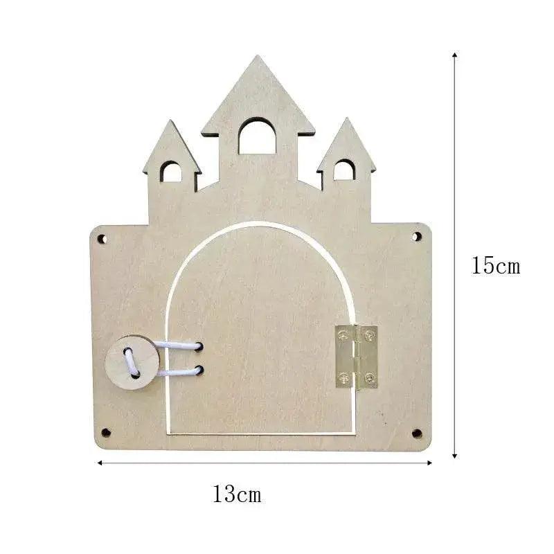  Montessori Busy Board DIY Wooden Kit For Toddlers Castle Bulldozer Helicopter Early Learning -  ToylandEU™