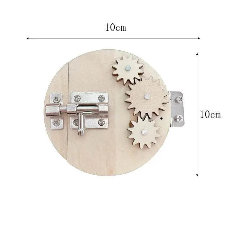  Montessori Busy Board DIY Wooden Kit For Toddlers Castle Bulldozer Helicopter Early Learning -  ToylandEU™