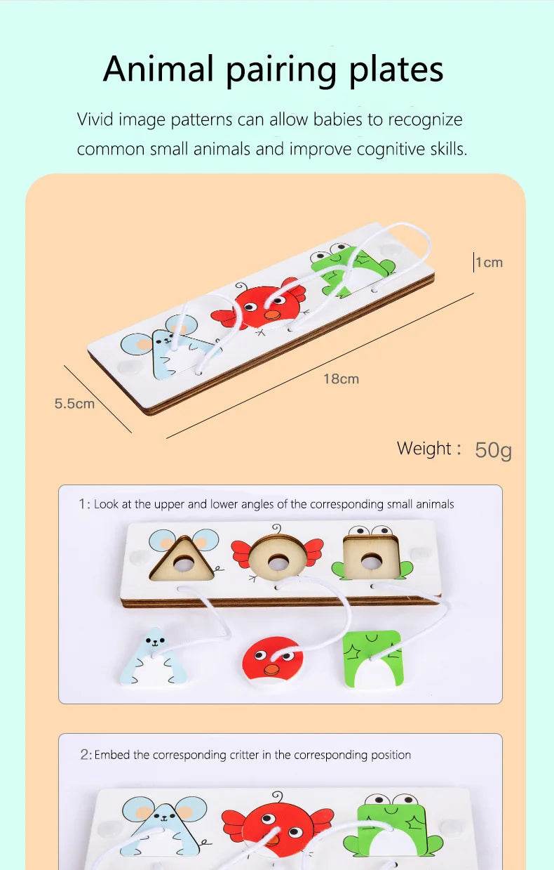 Busy Board Diy Material Accessories Montessori Teaching Aids Baby Early Education Learning Skill Toy Part Wooden Board Games - ToylandEU