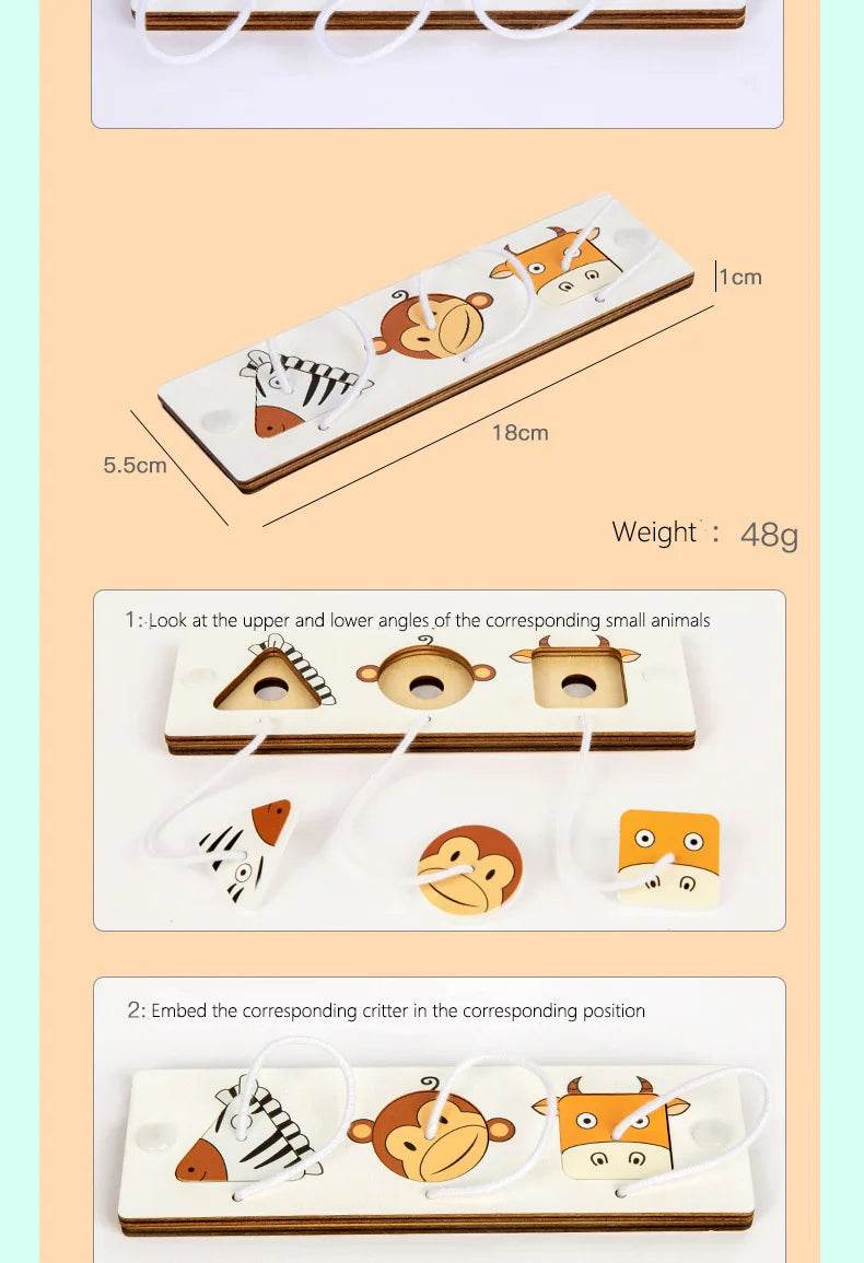 Busy Board Diy Material Accessories Montessori Teaching Aids Baby Early Education Learning Skill Toy Part Wooden Board Games - ToylandEU