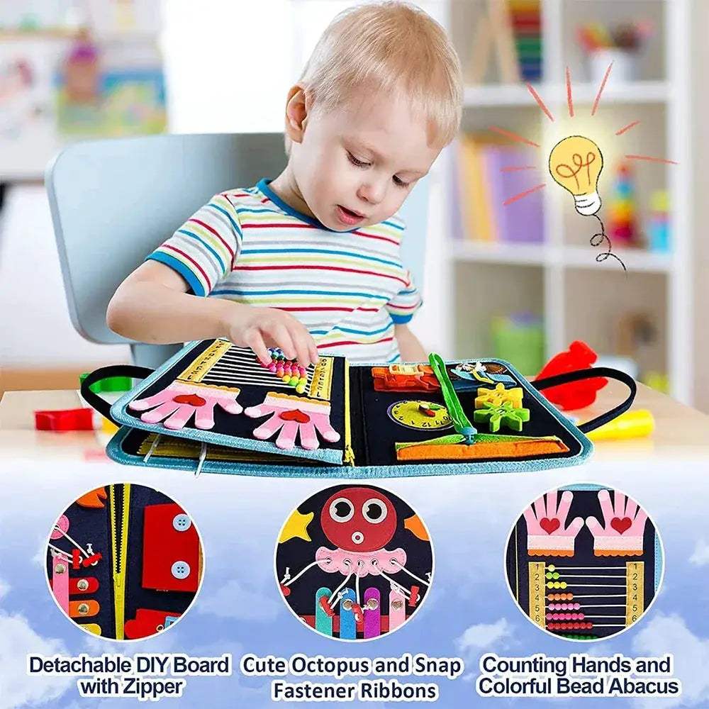 Busy Board For Kids Develops Fine Motor Skills Anywhere - ToylandEU