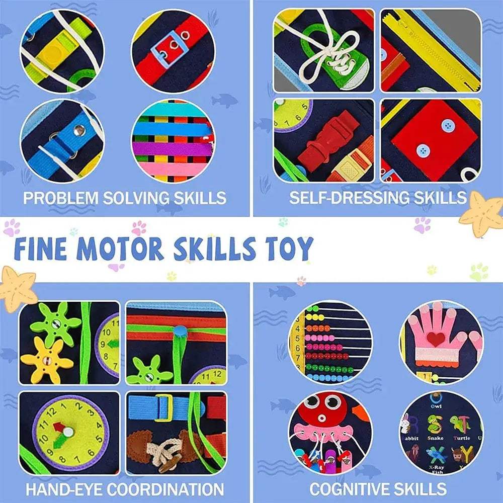 Busy Board For Kids Develops Fine Motor Skills Anywhere - ToylandEU