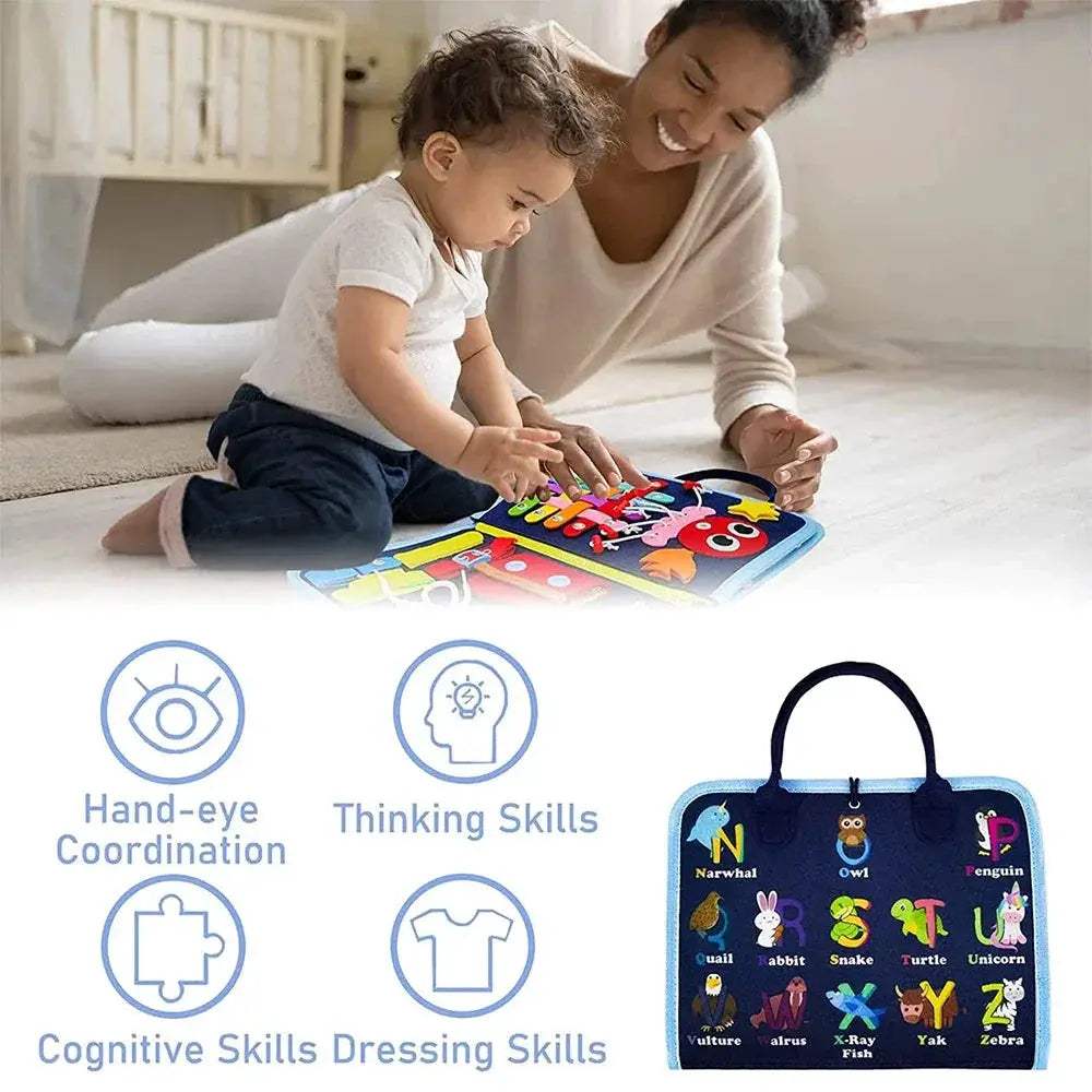 Busy Board For Kids Develops Fine Motor Skills Anywhere - ToylandEU