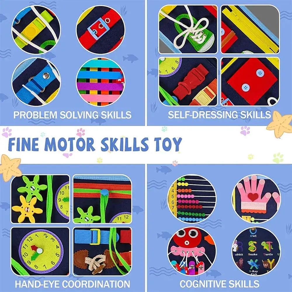  Busy Board For Kids Fine Motor Skills Anywhere -  ToylandEU™