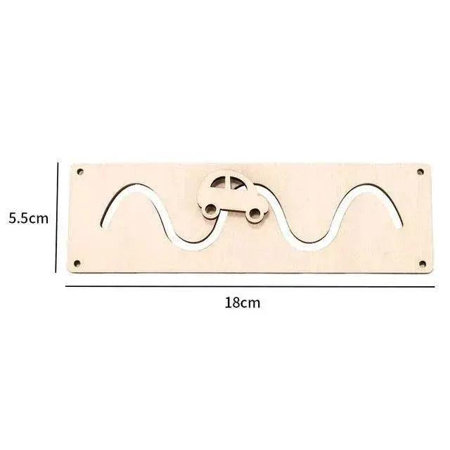 DIY Montessori Busy Board Wooden Toy With Animal Alarm Clock Mirror For Ages 3 To 12 -  ToylandEU™