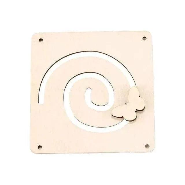  DIY Montessori Busy Board Wooden Toy With Animal Alarm Clock Mirror For Ages 3 To 12 -  ToylandEU™