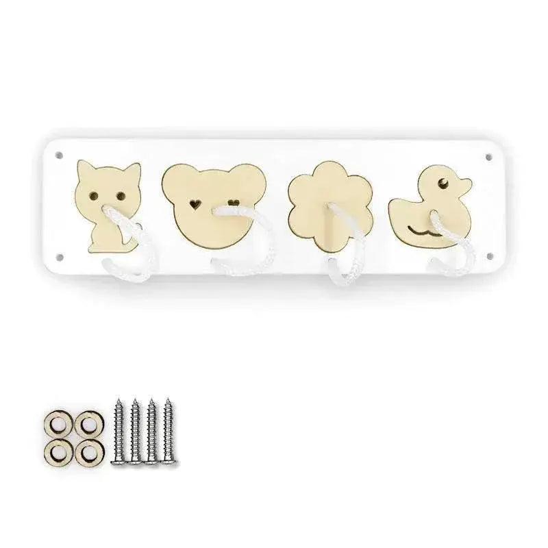  DIY Montessori Busy Board Wooden Toy With Animal Alarm Clock Mirror For Ages 3 To 12 -  ToylandEU™