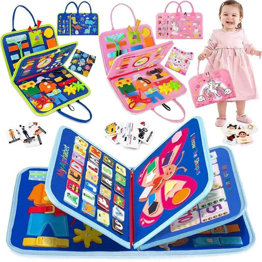  Busy Board Montessori Sensory Board Fine Motor Travel Toy -  ToylandEU™