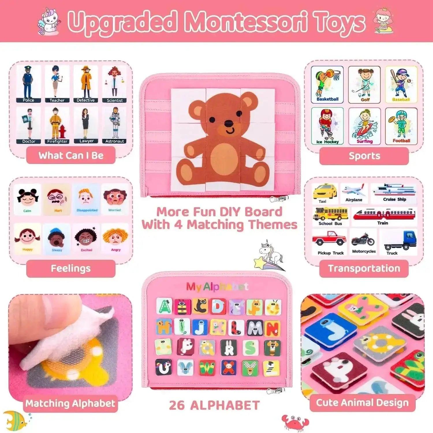  Busy Board Montessori Sensory Board Fine Motor Travel Toy -  ToylandEU™