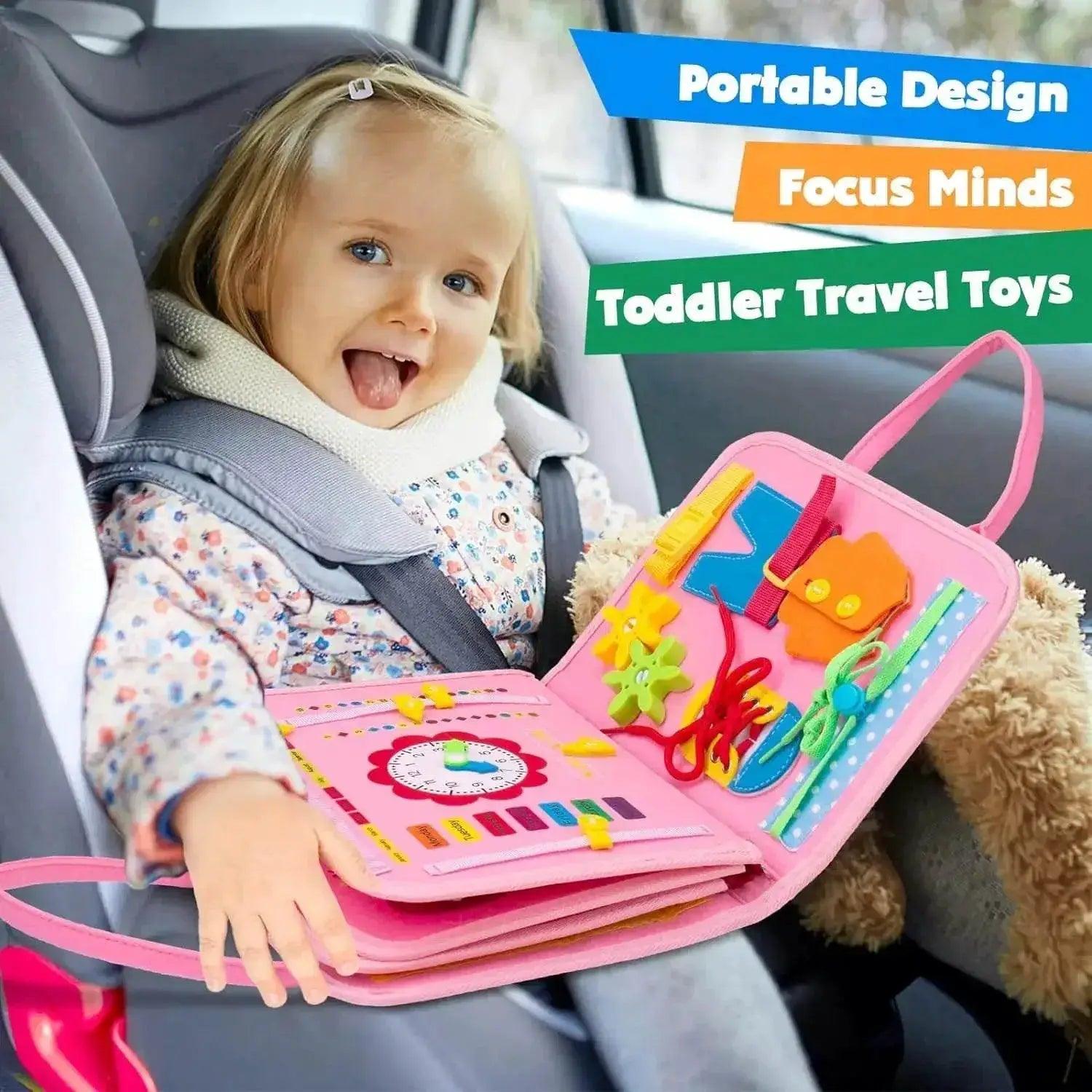  Busy Board Montessori Sensory Board Fine Motor Travel Toy -  ToylandEU™