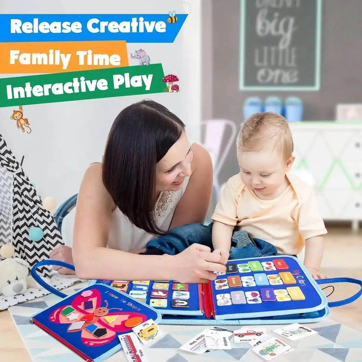  Busy Board Montessori Sensory Board Fine Motor Travel Toy -  ToylandEU™