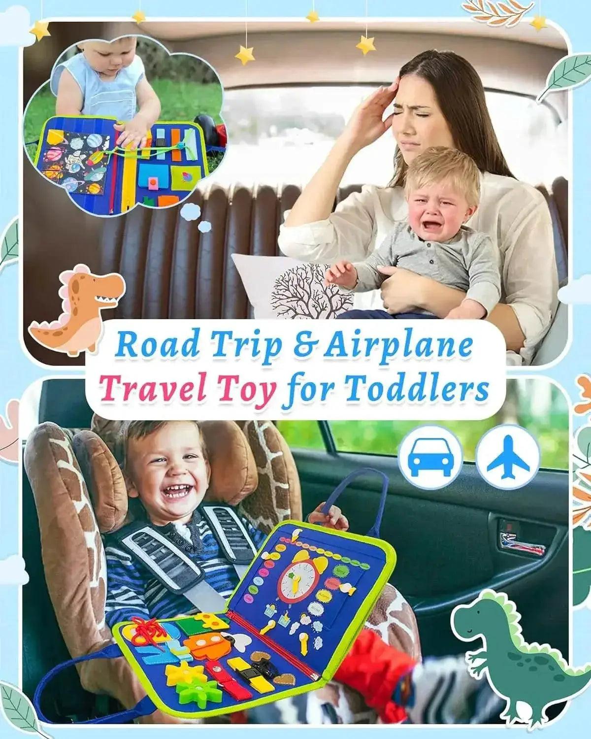  Busy Board Montessori Sensory Board Fine Motor Travel Toy -  ToylandEU™
