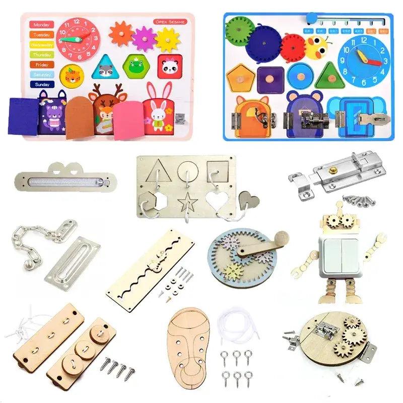  Montessori Busy Board Sensory Toy For Kids Learning -  ToylandEU™