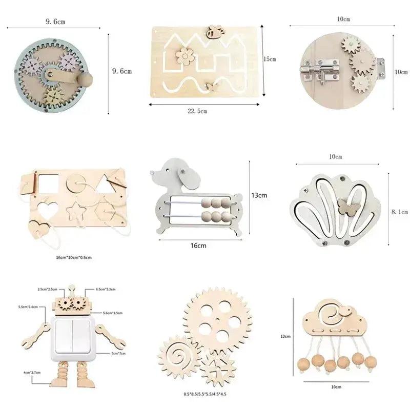  Montessori Busy Board Sensory Toy For Kids Learning -  ToylandEU™