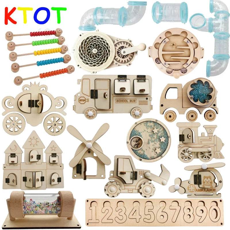 Busy Board Montessori Toy Accessories for Early Childhood Education and Alzheimer's Recovery - ToylandEU