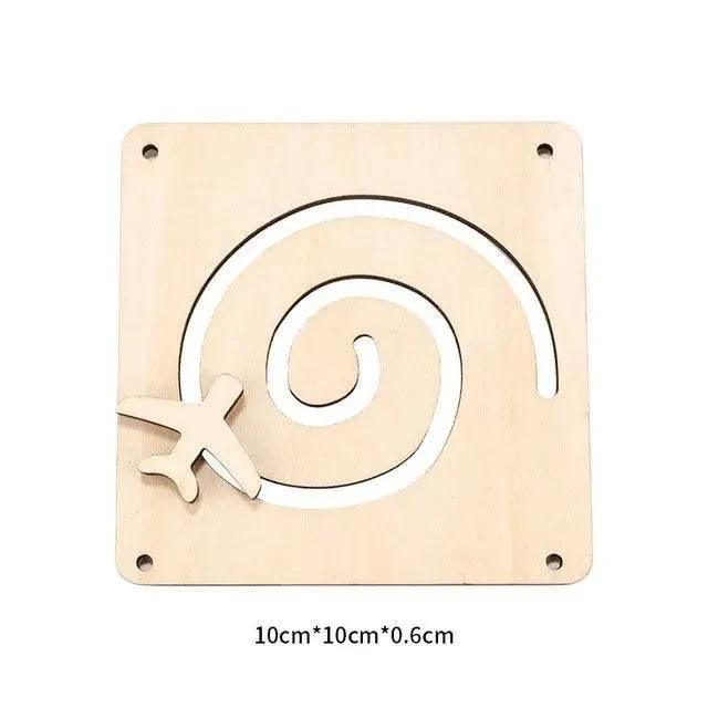  Montessori Busy Board Wooden Toy With Clock Mirror -  ToylandEU™