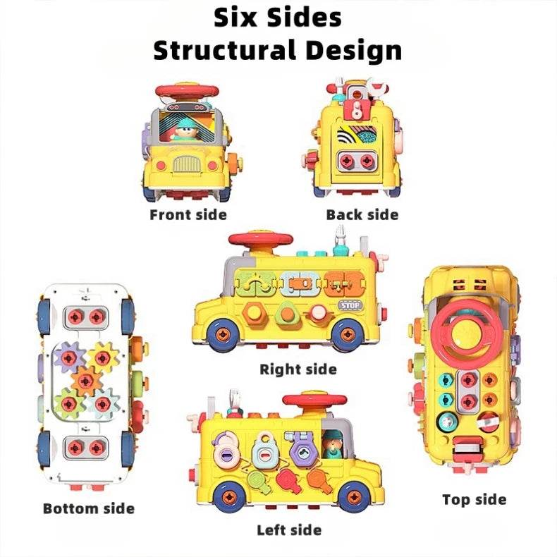 Busy Cube For Toddler Travel Toddler Busy Cube Fine Motor Skill Learning Activity Cube Toy For Home School Nursery Montessori - ToylandEU