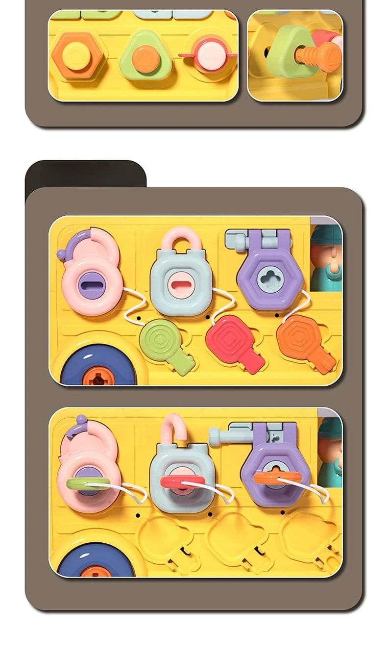 Busy Cube For Toddler Travel Toddler Busy Cube Fine Motor Skill Learning Activity Cube Toy For Home School Nursery Montessori - ToylandEU