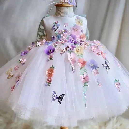  Butterfly Tulle Girls Birthday Party Dress Premium -  ToylandEU™