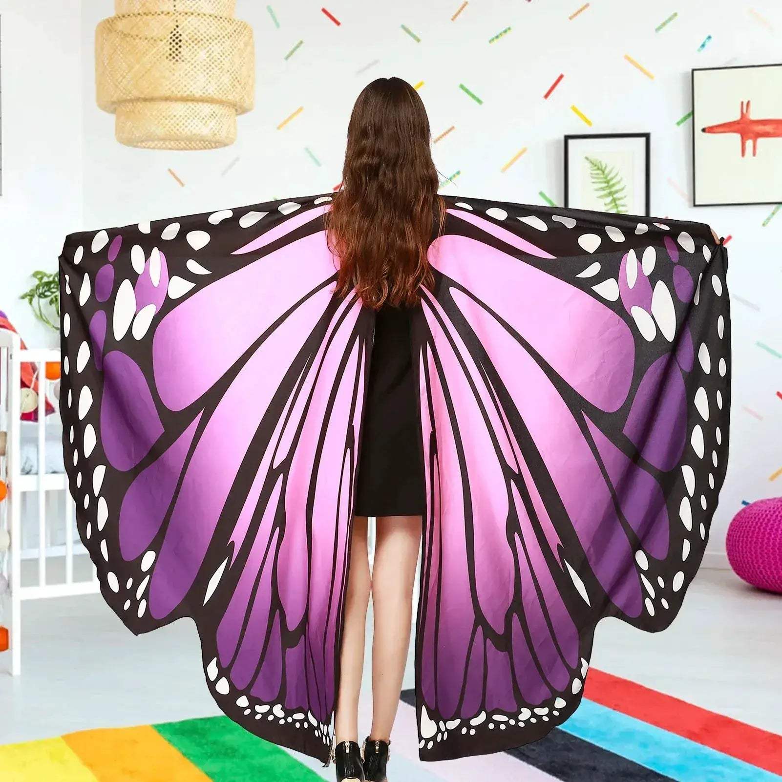 Butterfly Wings Shawl For Women Eye Catching Halloween Costume - ToylandEU