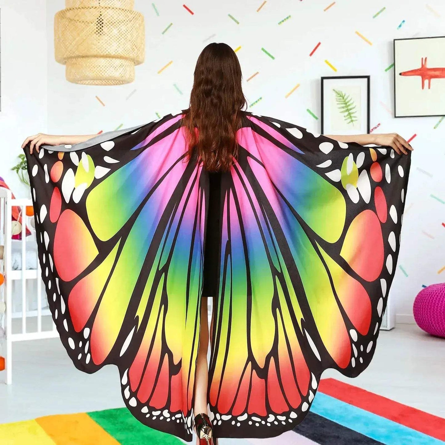 Butterfly Wings Shawl For Women Eye Catching Halloween Costume - ToylandEU