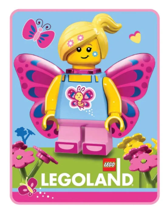 LEGO® Butterfly Beauty Throw | 46 x 60 Inch | For Kids Ages 3+