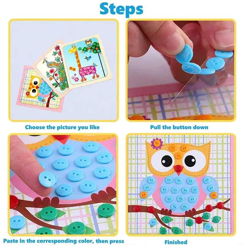 Button Sticker Toy For Kids Develops Fine Motor Skills - ToylandEU