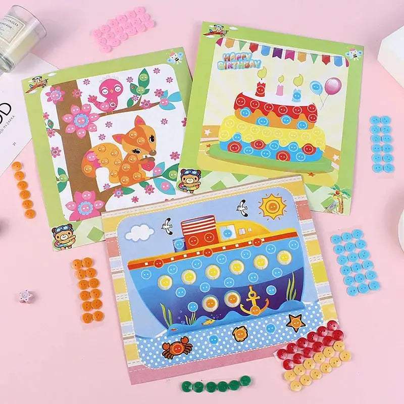 Button Sticker Toy For Kids Develops Fine Motor Skills - ToylandEU