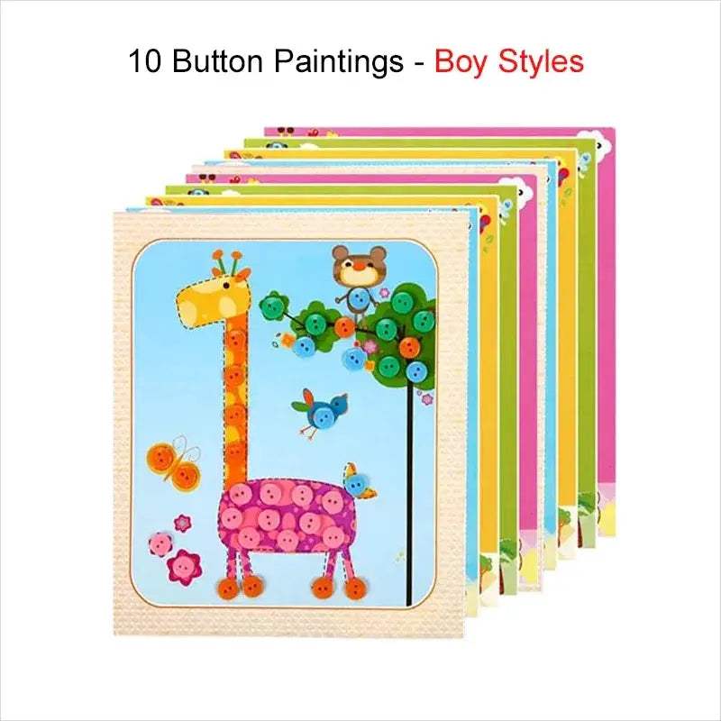 Button Sticker Toy For Kids Develops Fine Motor Skills - ToylandEU