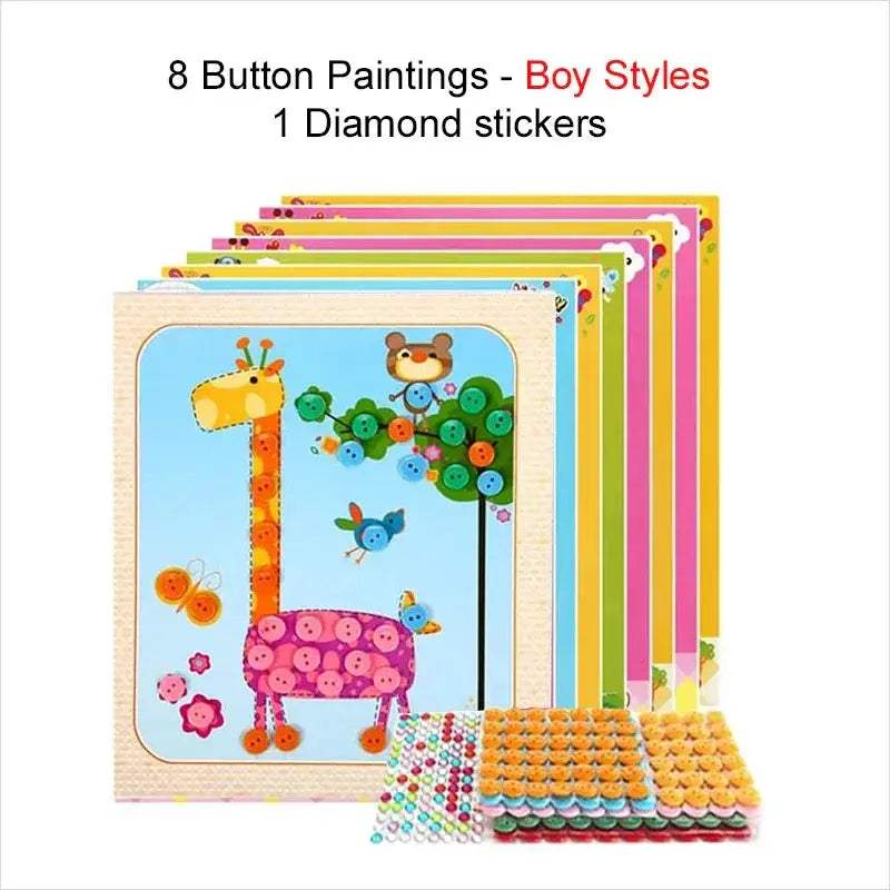 Button Sticker Toy For Kids Develops Fine Motor Skills - ToylandEU