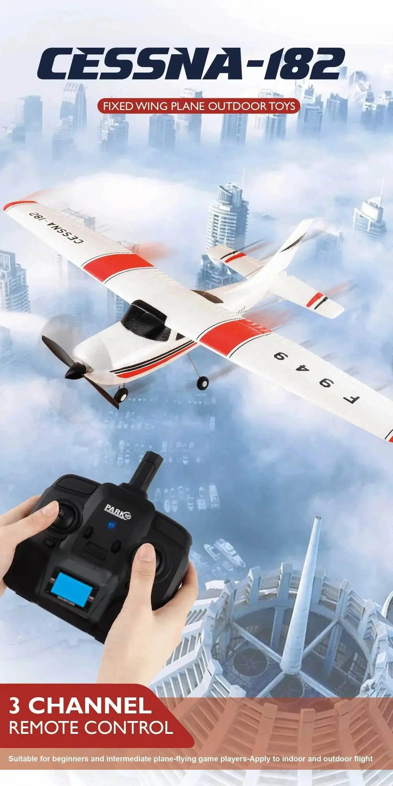  【C0】WLtoys 2.4G F949 LCD RC Airplane Cessna 182 RTF -  ToylandEU™