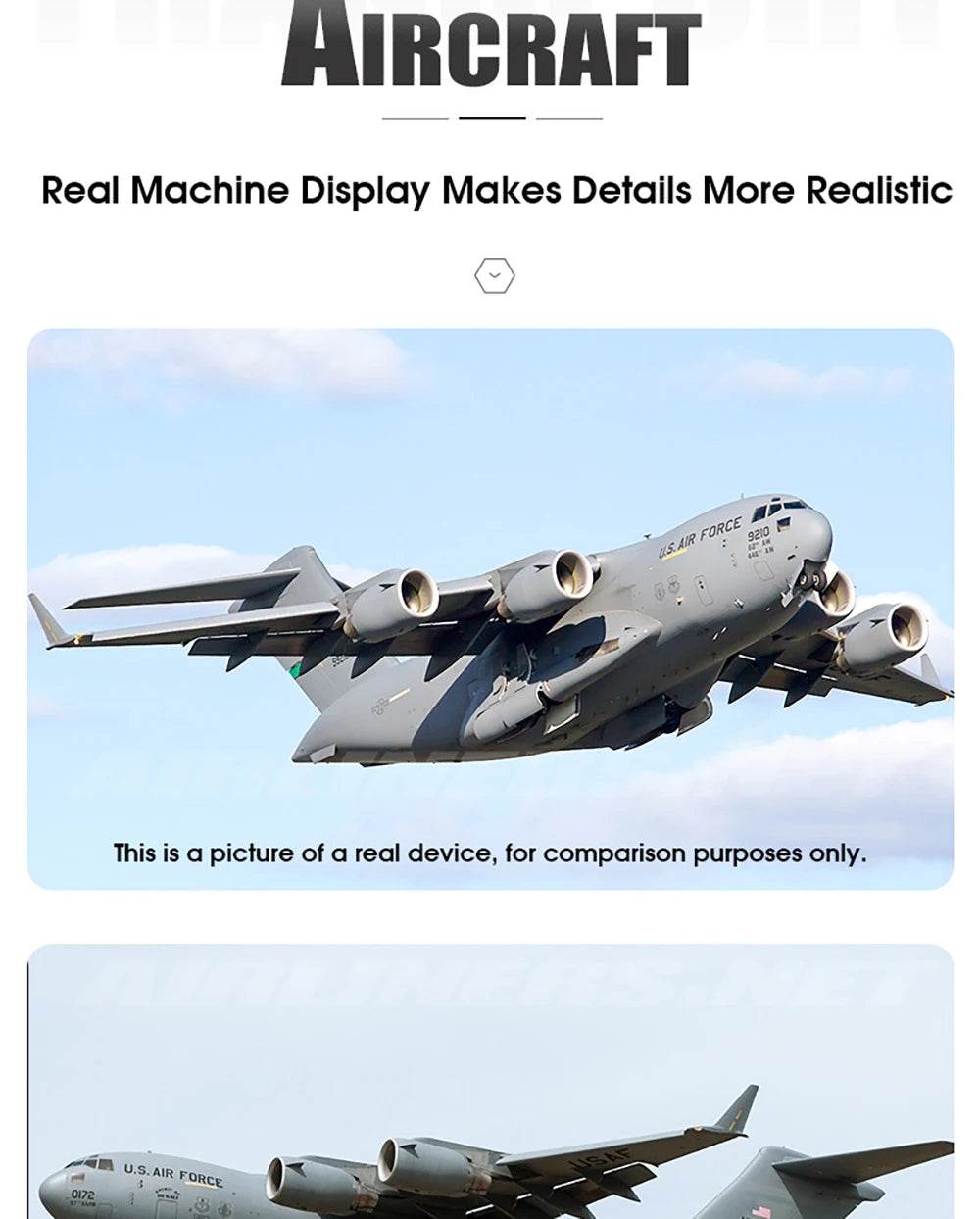 C17 C-17 Transport 390mm Wingspan RC Airplane Glider RTF - ToylandEU