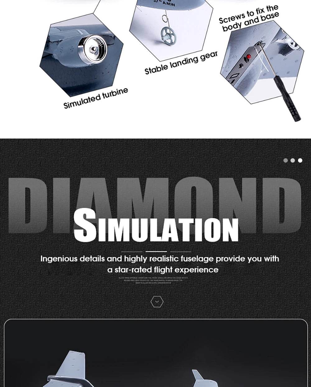 C17 C-17 Transport 390mm Wingspan RC Airplane Glider RTF - ToylandEU