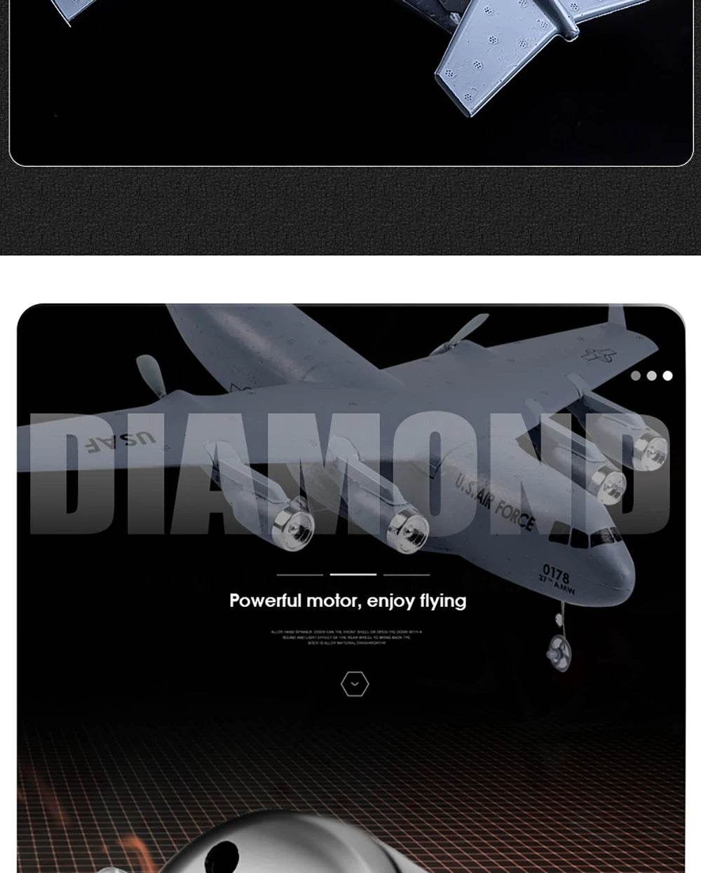 C17 C-17 Transport 390mm Wingspan RC Airplane Glider RTF - ToylandEU