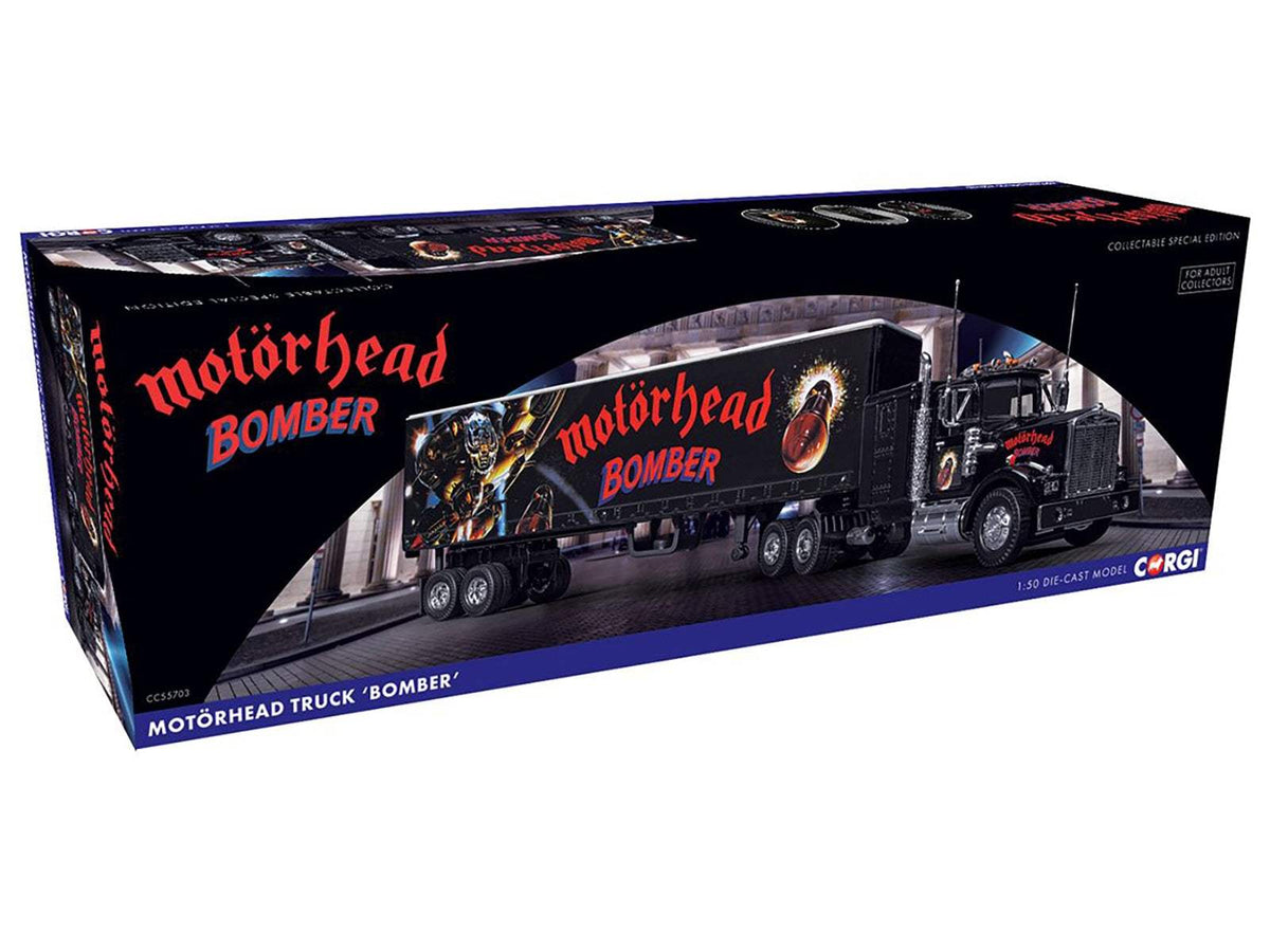 Motorhead Bomber Transport Truck Black | 1/50 Diecast Model Truck | Corgi | Motorhead Bomber Series