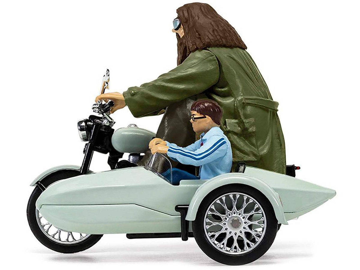 Motorcycle and Sidecar Light Green with Harry and Hagrid Figures | Scale Figure | Corgi | Limited Edition