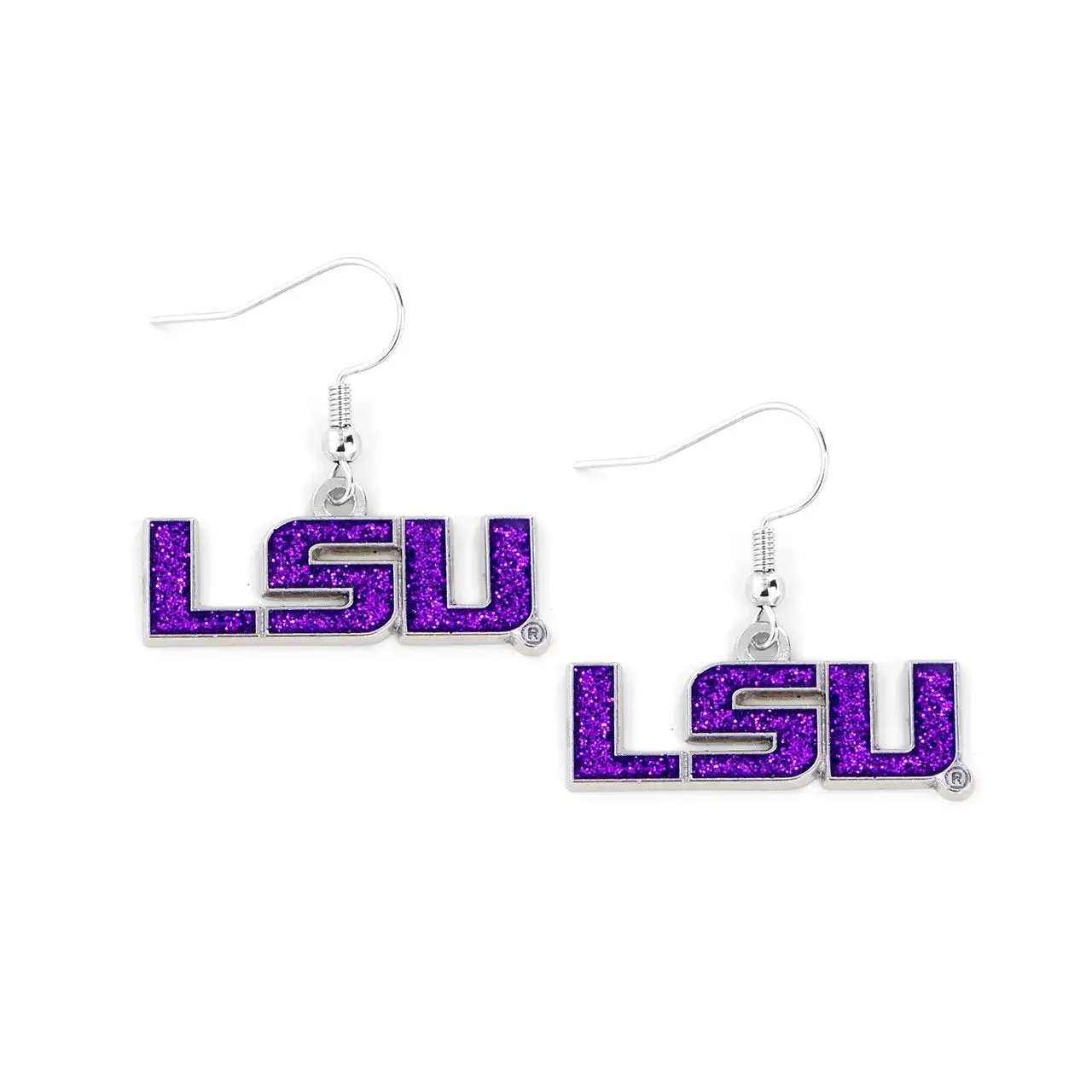 LSU Tigers Earrings Glitter Dazzle