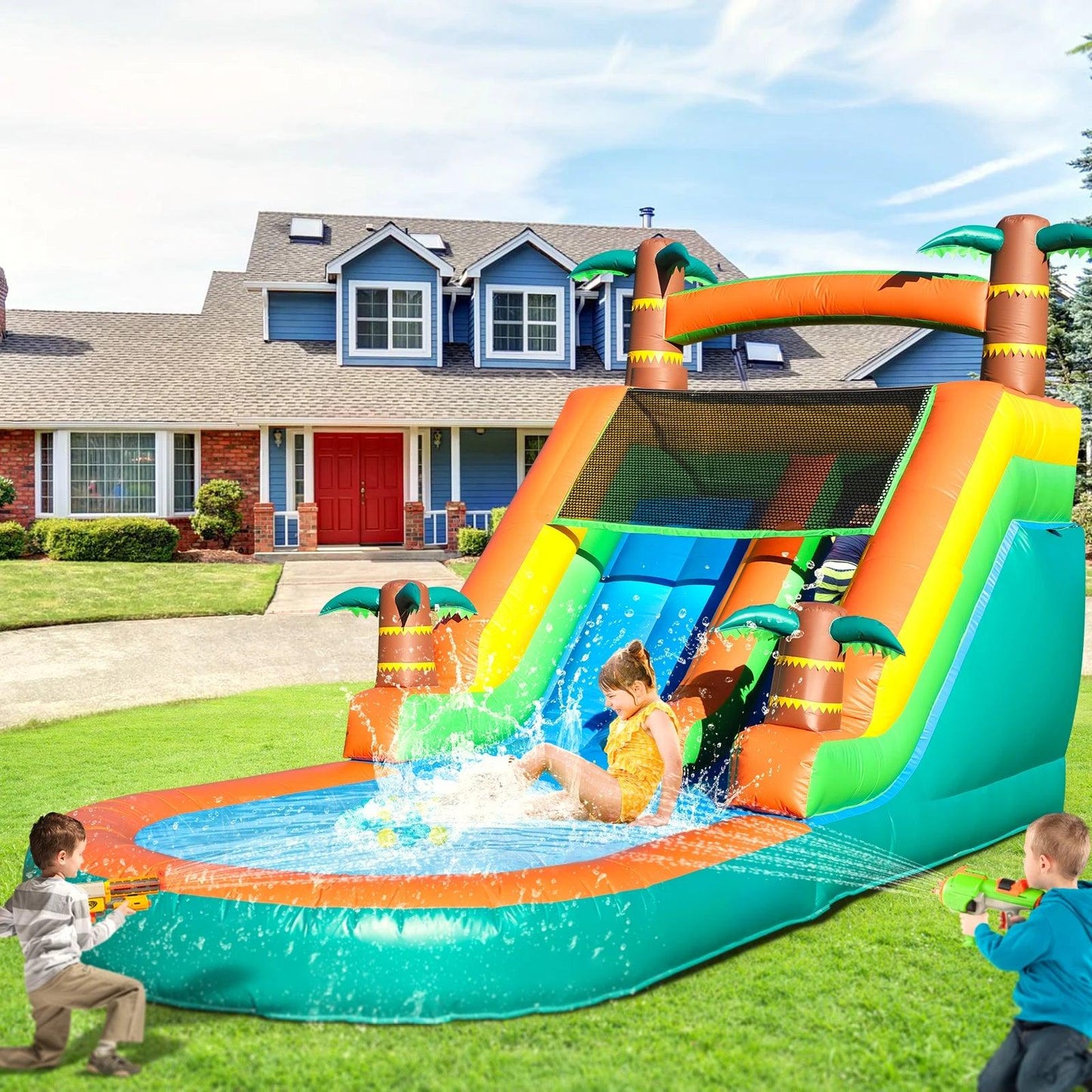  CE Certified Commercial Inflatable Water Slide 21ft -  ToylandEU™