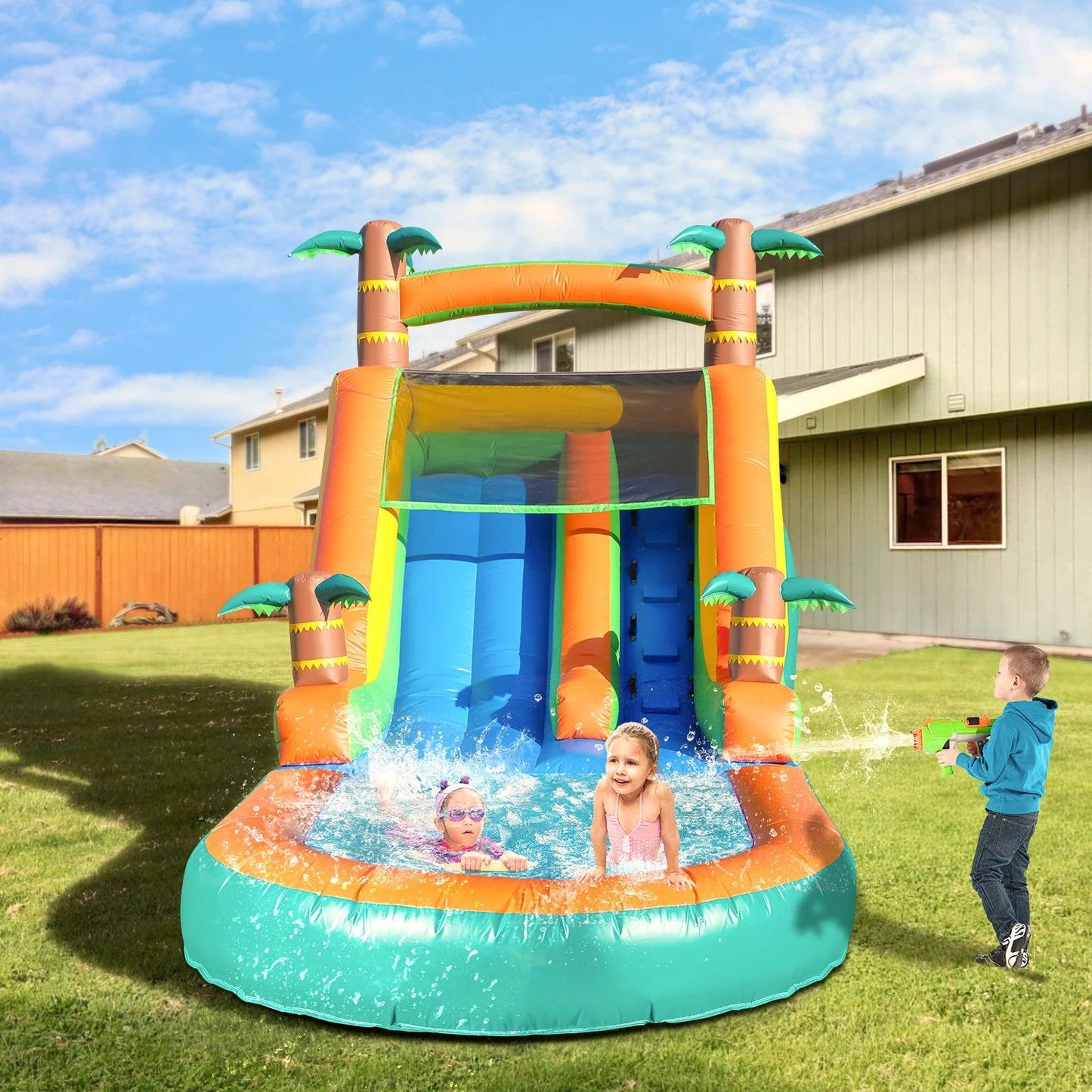  CE Certified Commercial Inflatable Water Slide 21ft -  ToylandEU™