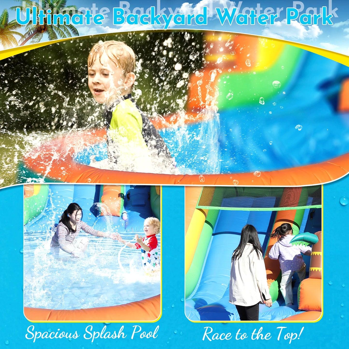 21ft Giant CE Certified Commercial Inflatable Water Slide With Blower