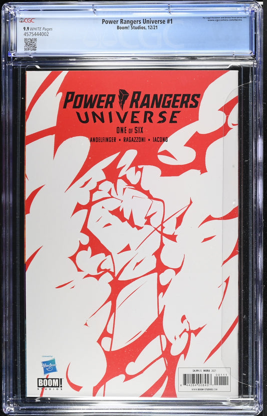 Power Rangers Universe Issue 1 CGC 9.9 Graded Comic Book