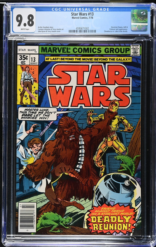 Star Wars Comic Book Issue 13 CGC 9.8 Graded Collectible