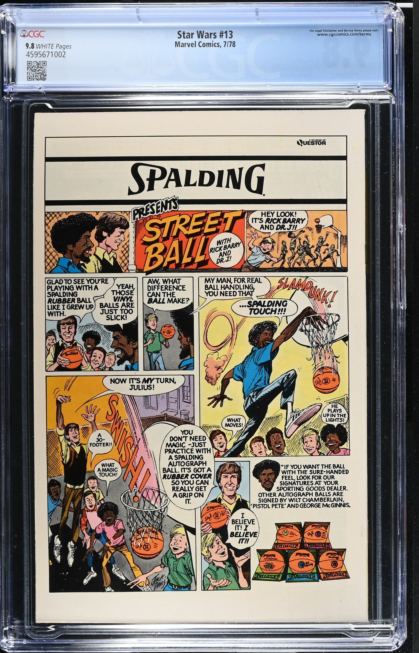 Star Wars Comic Book Issue 13 CGC 9.8 Graded Collectible