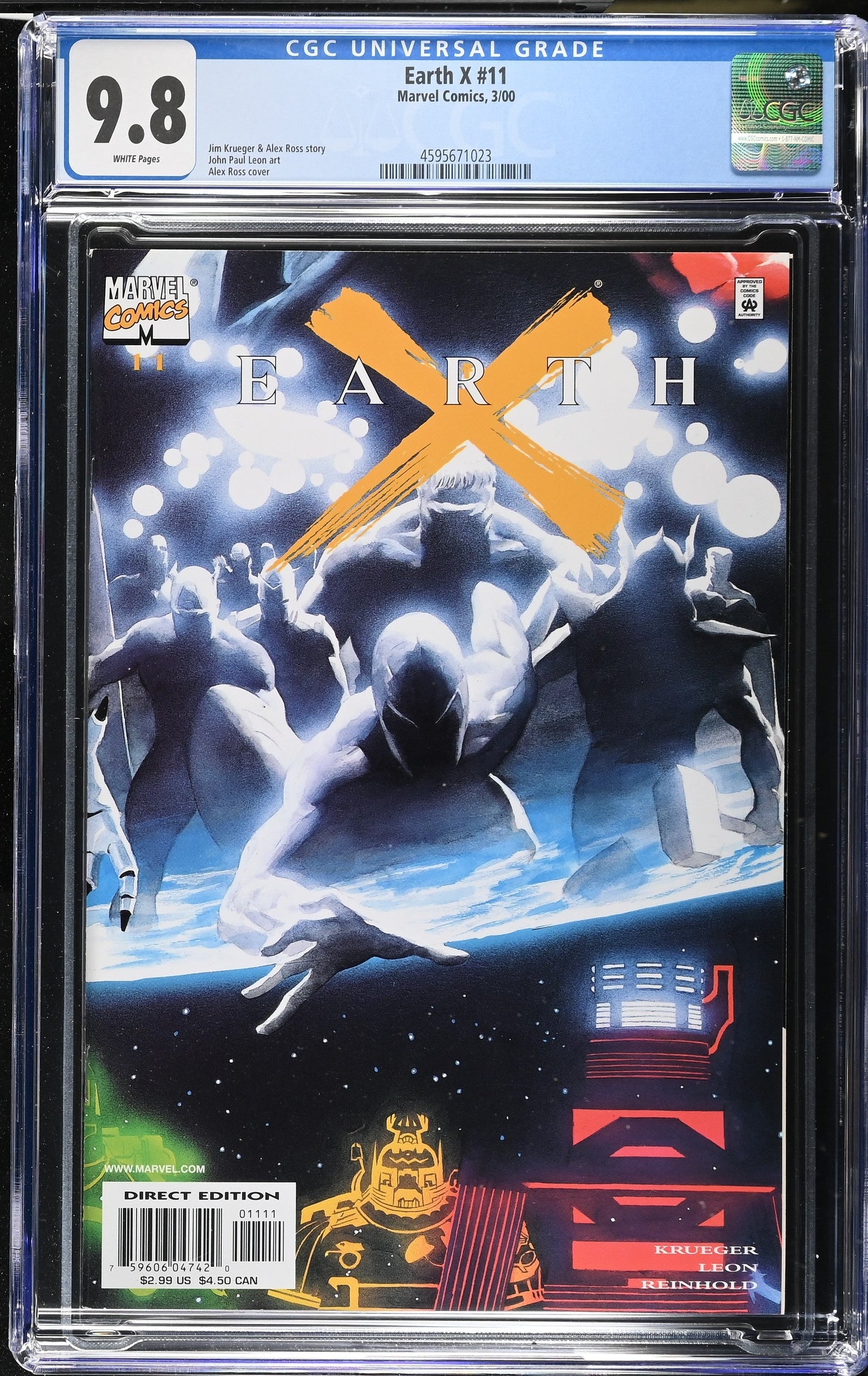 Earth X Issue 11 CGC 9.8 Graded Collectible Comic Book