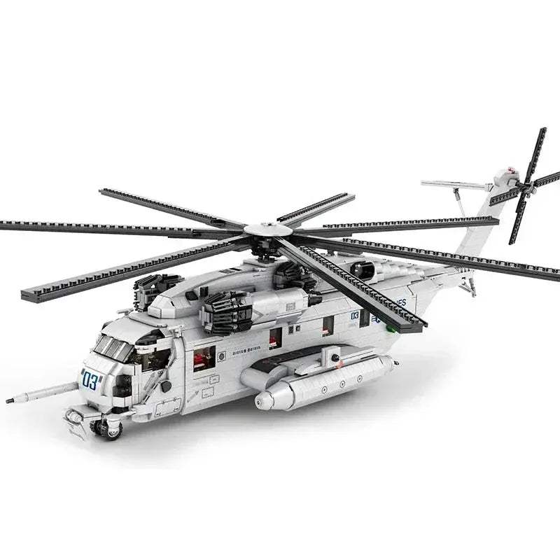 CH53E Transport Helicopter Building Blocks Set For DIY - ToylandEU