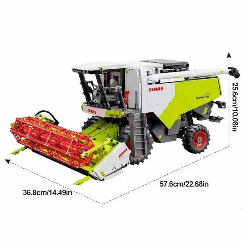 CLAAS Dominator 370 Combine Harvester Building Blocks With Motor - ToylandEU