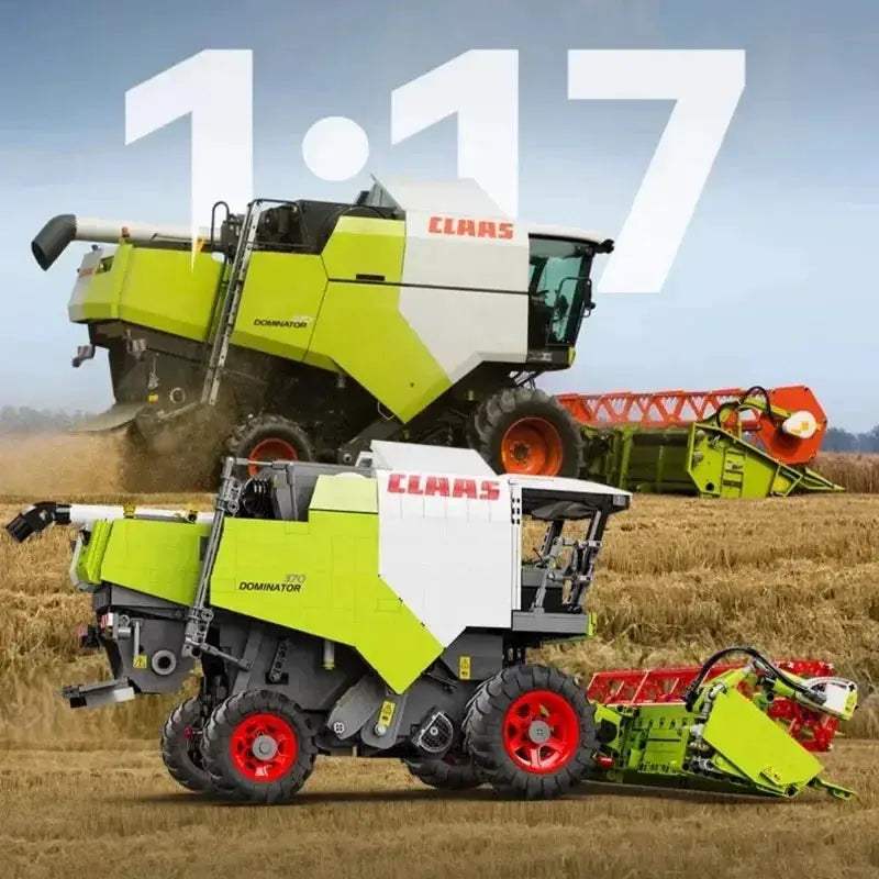 CLAAS Dominator 370 Combine Harvester Building Blocks With Motor - ToylandEU