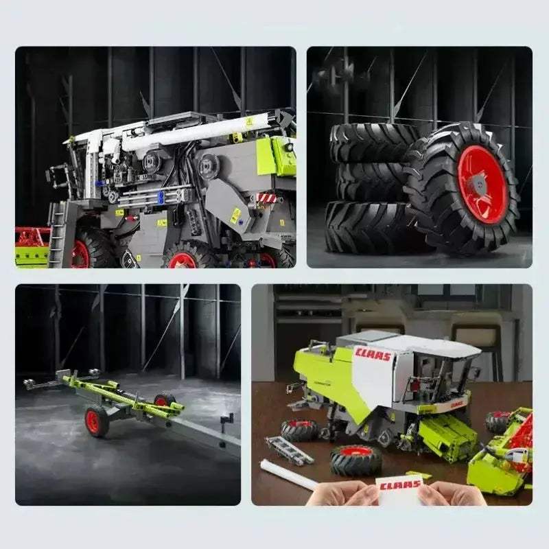 CLAAS Dominator 370 Combine Harvester Building Blocks With Motor - ToylandEU