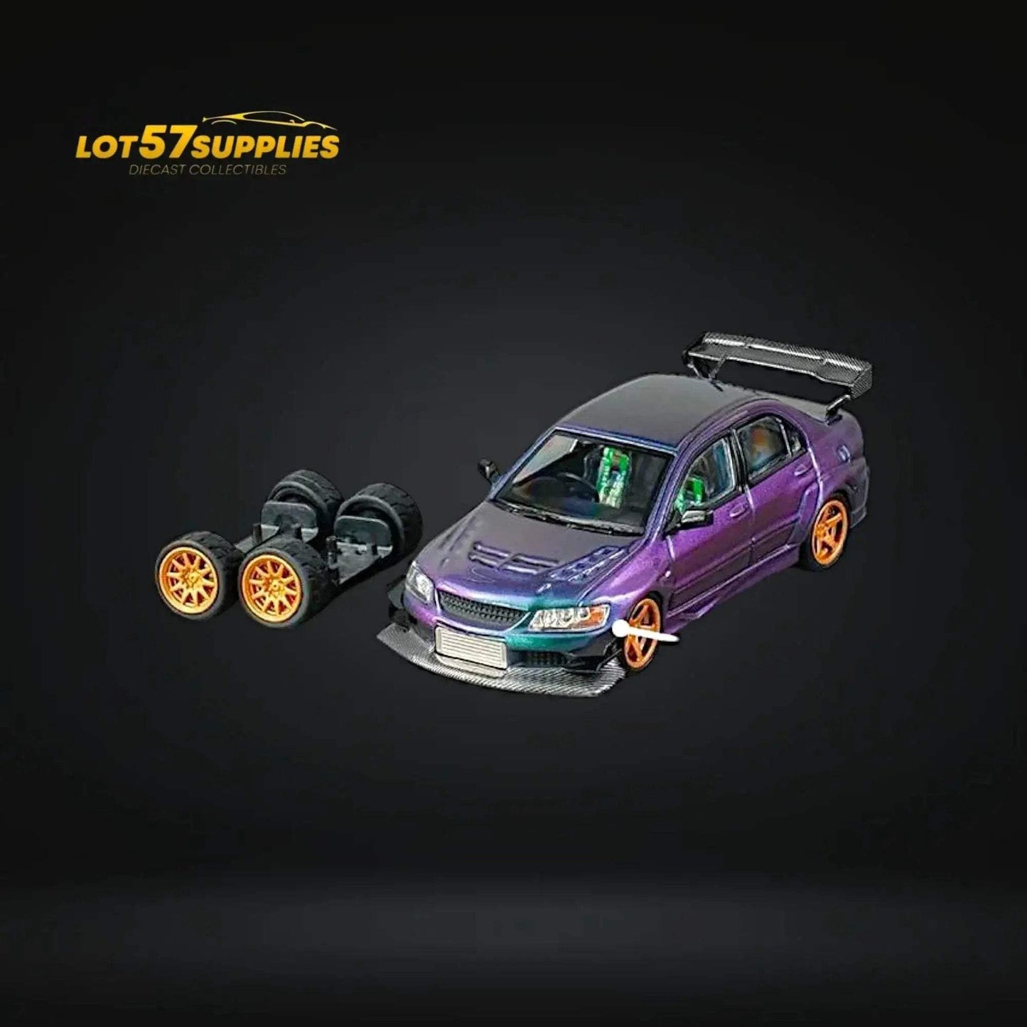 CM Model Mitsubishi Lancer Evolution IX Widebody Chameleon 1:64 CM64-EVOIX-21 - ToylandEU
